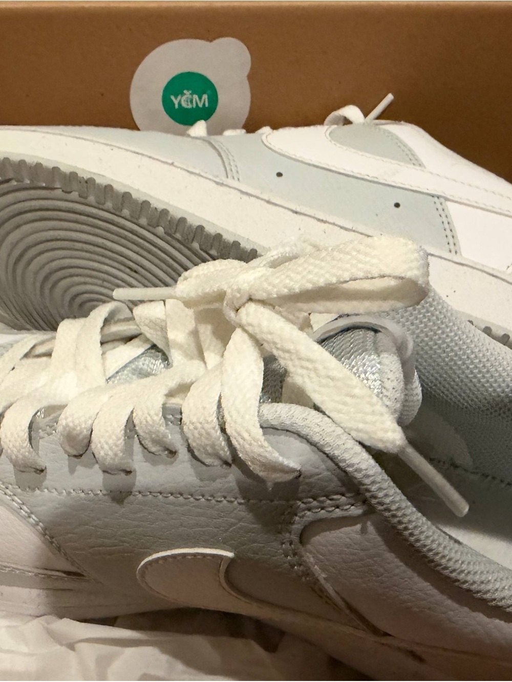 Nike Court Vision Low, brand new, worn once, with original box.